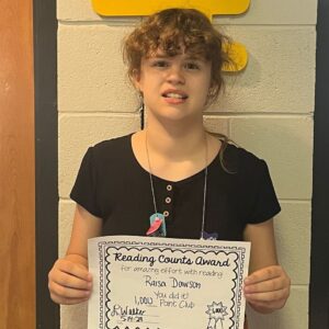 Student Earns 1,000 AR Points 